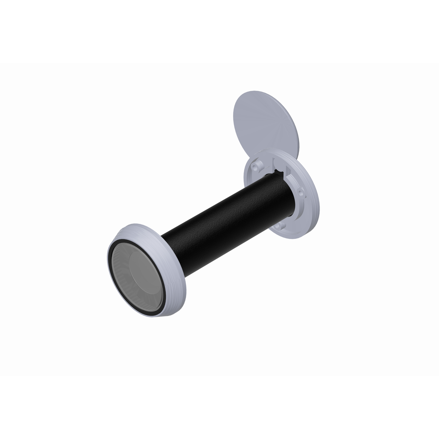 SECUREMME Spioncino Serie Diamante Tonda a 4 lenti con vista grandangolare diametro Ø 16 mm colore Cromo Satinato