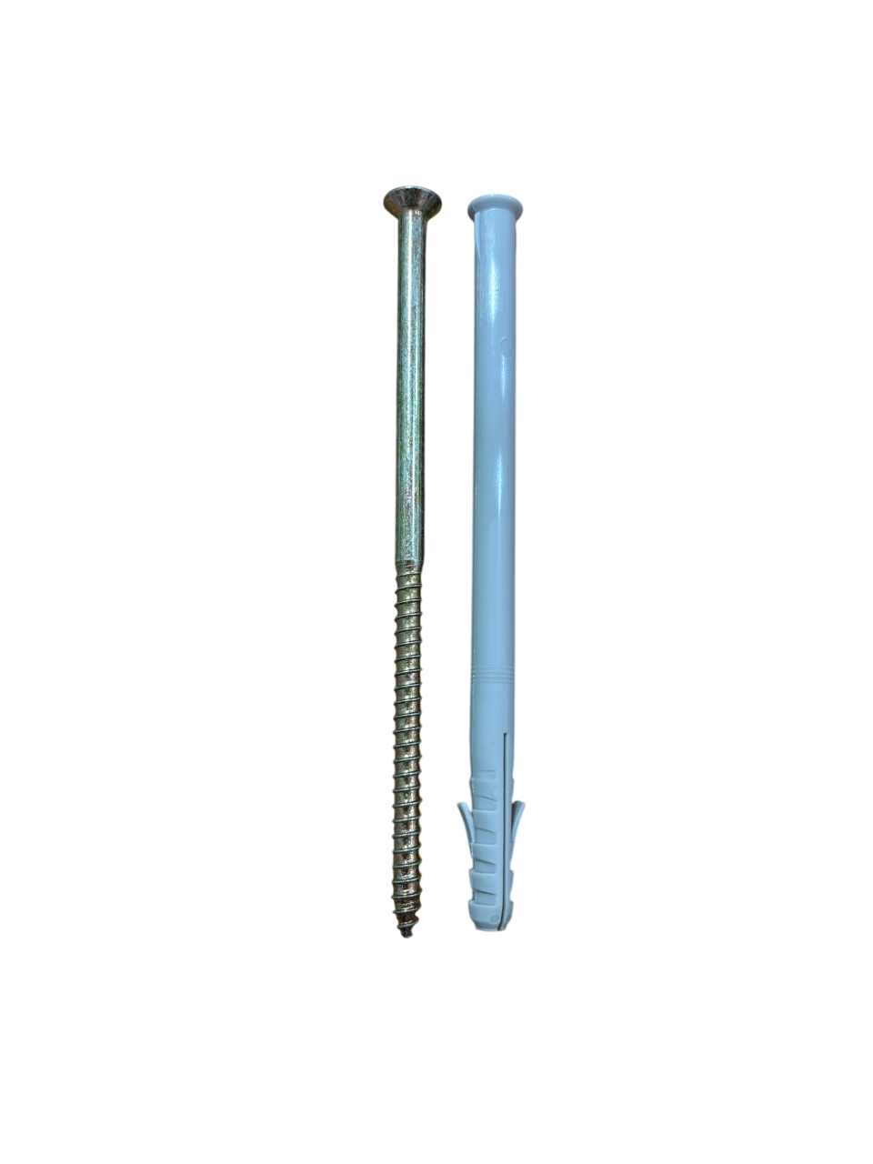 FISCHER TASSELLO PROLUNGATO IN NYLON CON VITE PER LEGNO ZINCATA PASSIVATA GIALLA  PER MATERIALI FORATI
