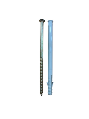 FISCHER TASSELLO PROLUNGATO IN NYLON CON VITE PER LEGNO ZINCATA PASSIVATA GIALLA  PER MATERIALI FORATI
