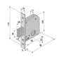 WELKA SERRATURA FERRO INFISSI 1M - 1/2 ARTICOLO 071 ENT. 45-F.22