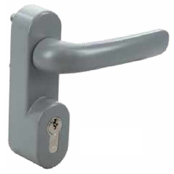 ANTIPANIC GRUPPO MANIGLIA + CILINDRO PER MANIGLIONE ANTIPANICO COLORE GRIGIO