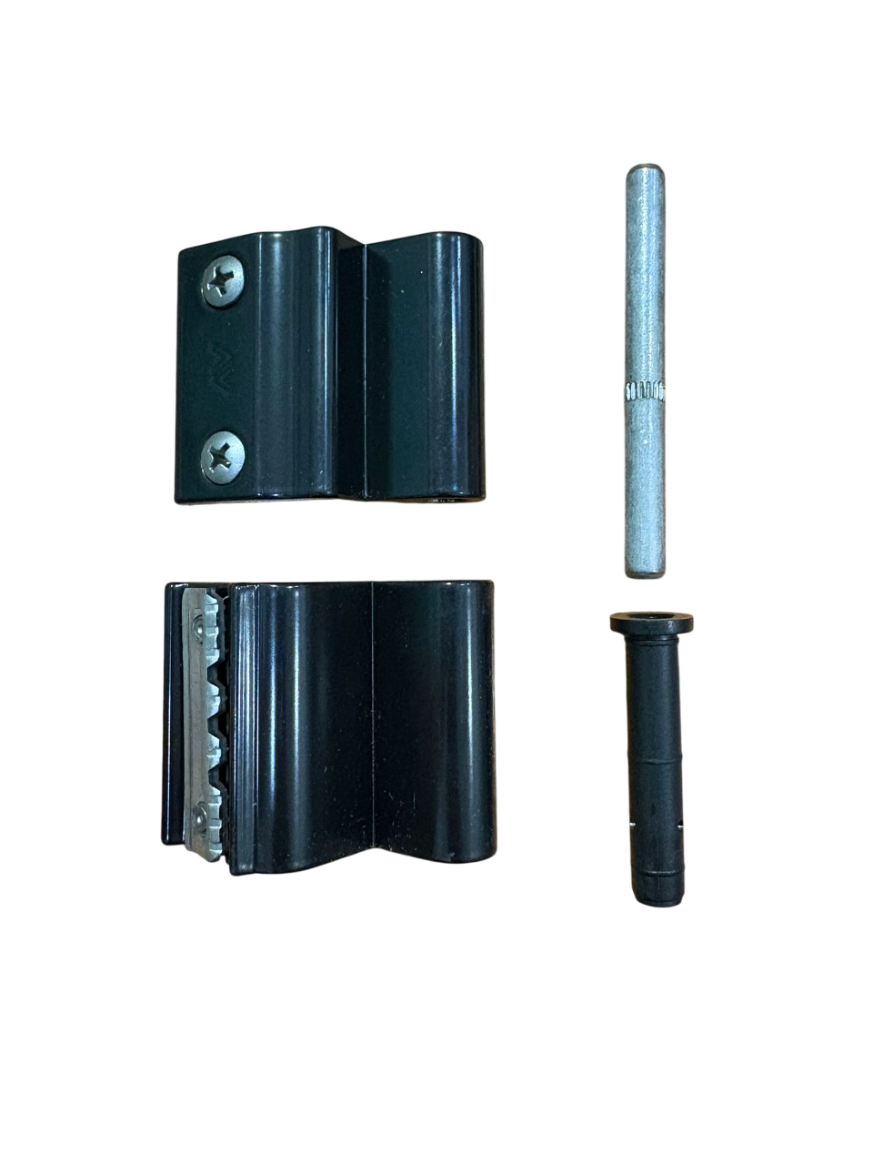 SAVIO CERNIERA MODELLO "MORSA+" A 2 ALI PER TERZA ANTA DA AGGANCIARE AMBIDESTRA - ADATTA A PROFILI ALL.CO 5 SORMONTO TELAIO COMPLANARE - FINITURA IN ALLUMINIO COLORE NERO RAL 9005