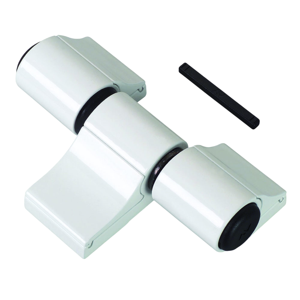 SAVIO CERNIERA REGISTRABILE MODELLO "MECHANICA" A 3 ALI PER PORTE INTERASSE 60 mm. - SENZA KIT DI FISSAGGIO - COLORE BIANCO GHIACCIO RAL 9010