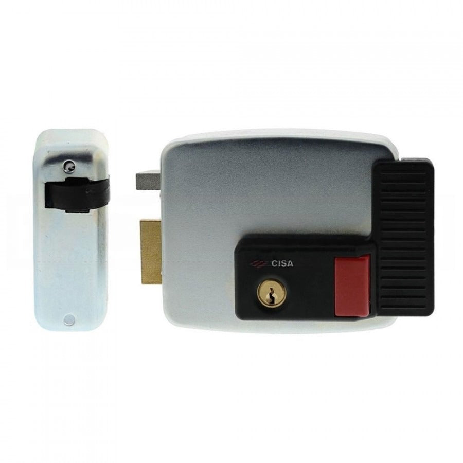 CISA Serratura elettrica scrocco con pulsante entrata 50/60/70