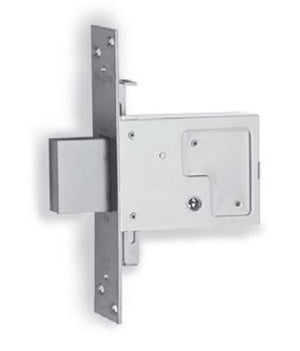 ISEO Serratura triplice con cilindro a spillo, solo mandata. Entrata 60/70 mm.