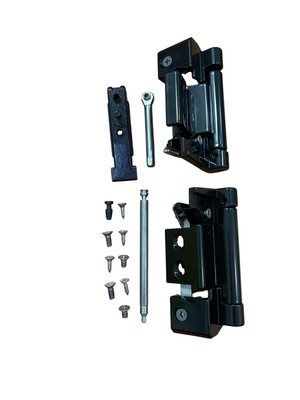 SAVIO KIT CERNIERA REGISTRABILE DA AGGIANCIARE PREMONTATA PER PROFILI R40 COLORE NERO RAL 9005