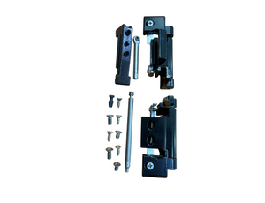 SAVIO KIT CERNIERA REGISTRABILE DA AGGIANCIARE PREMONTATA PER PROFILI R40 COLORE NERO RAL 9005
