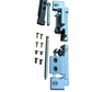 SAVIO KIT CERNIERA PREMONTATA REGISTRABILE DA AGGIANCIARE PER PROFILI R40 COLORE ARGENTO RAL SILV