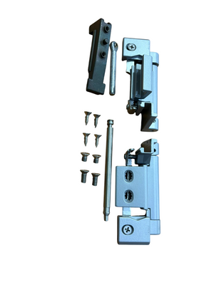 SAVIO KIT CERNIERA PREMONTATA REGISTRABILE DA AGGIANCIARE PER PROFILI R40 COLORE ARGENTO RAL SILV