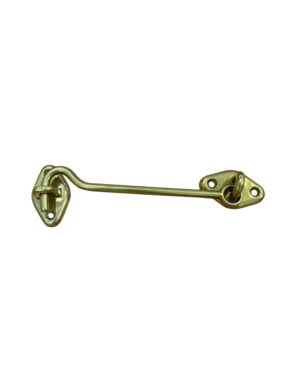 BIENNEBI GANCIO FERMAPERSIANE mm. 120 COLORE OTTONE LUCIDO