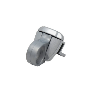 MASTER Cricchetto in zama RING con corpo e riscontro in zama, corpo mobile in nylon versione ad aggancio con piastrine per telai complanare interno colore Grigio Gotico RAL G9420