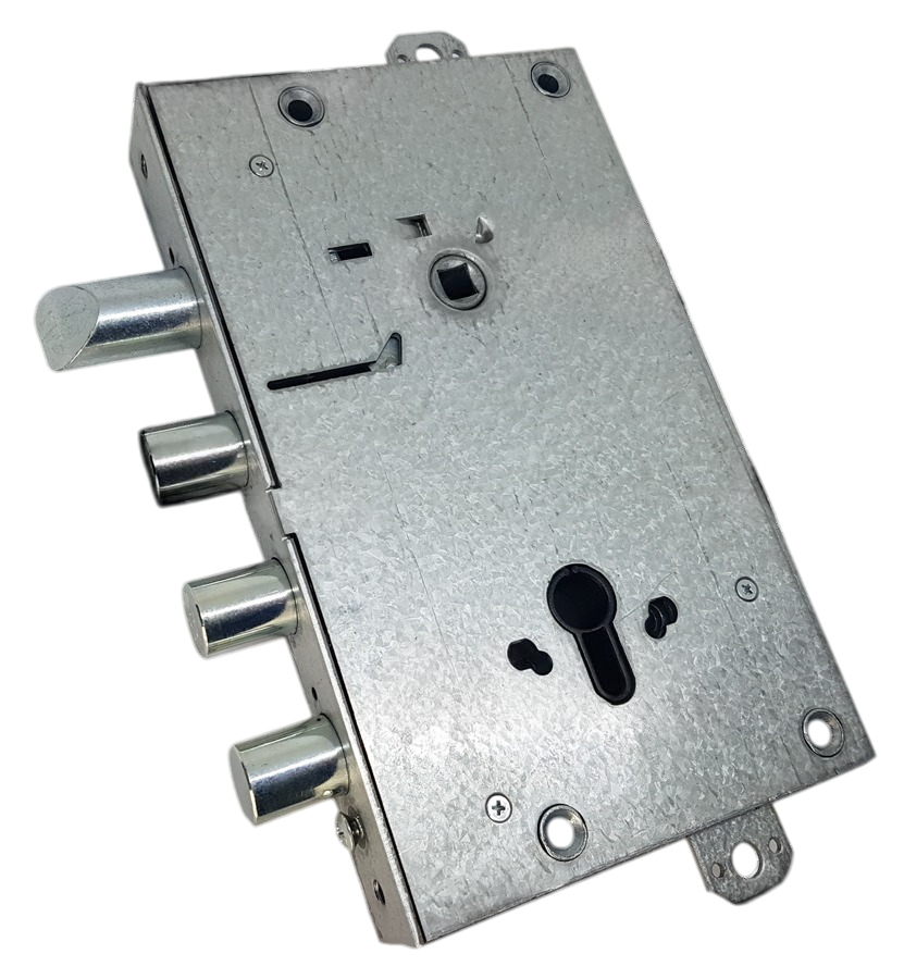 CISA serratura porta blindata camera europea 3 pistoni e stroppo sporgenza 10 mm. - interasse 38 mm.