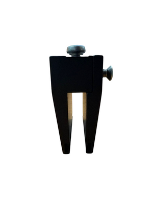 COMPAS PINZA PORTA VETRO FINITURA IN ALLUMINIO ESTRUSO COLORE NERO
