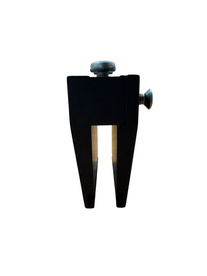 COMPAS PINZA PORTA VETRO FINITURA IN ALLUMINIO ESTRUSO COLORE NERO