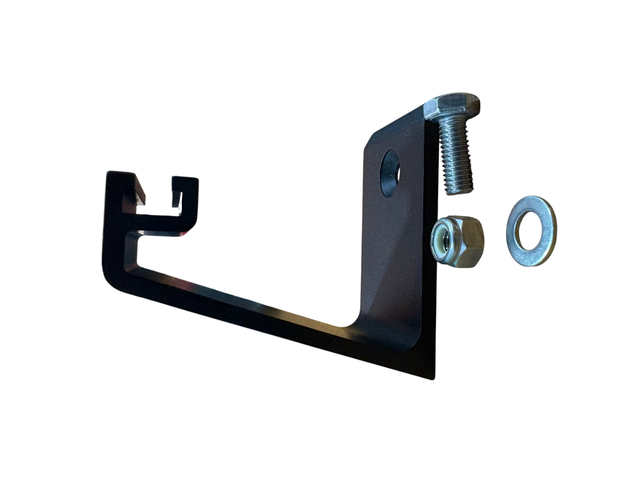 COMPAS SUPPORTO PASSAMANO AL MURO FINITURA IN ALLUMINIO ESTRUSO COLORE NERO