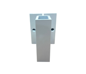 COMPAS SUPPORTO FISSAGGIO ALTEZZA 100 mm. FINITURA ALLUMINIO ESTRUSO COLORE BIANCO RAL 9010