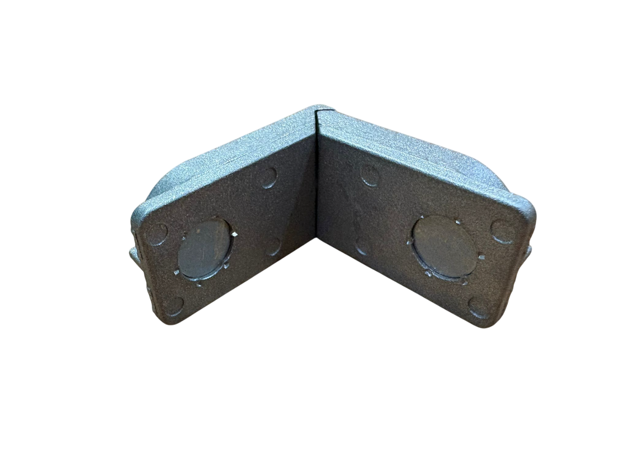 GASTALDELLO SISTEMI SQUADRETTA CON BOTTONE PER PROFILI EL 60SN-90SN-120S - SPESSORE 12 mm. LUNGHEZZA 49 mm.