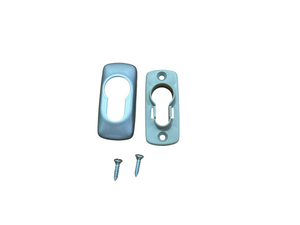FAPIM COPRICILINDRO OVALE PER CILINDRO SAGOMATO ARGENTO ALTEZZA 6 CM LARGHEZZA 3CM INTERASSE 3.5 CM