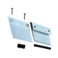 MASTER SUPPORTO A PINZA PER VETRO INCLINATO 30° SINISTRO - FINITURA IN ALLUMINIO ESTRUSO COLORE ARGENTO