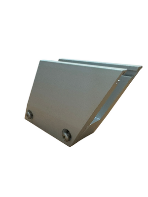 MASTER SUPPORTO A PINZA PER VETRO INCLINATO 30° DESTRO - FINITURA IN ALLUMINIO ESTRUSO COLORE ARGENTO