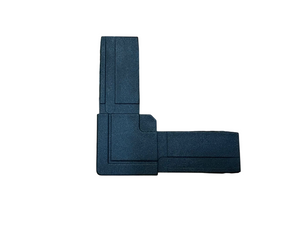 SQUADRETTA PER ZANZARIERA FISSA TAGLIO DRITTO COLORE NERO RAL 9005