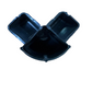 RACCORDO A TRE VIE COLORE NERO RAL 9005