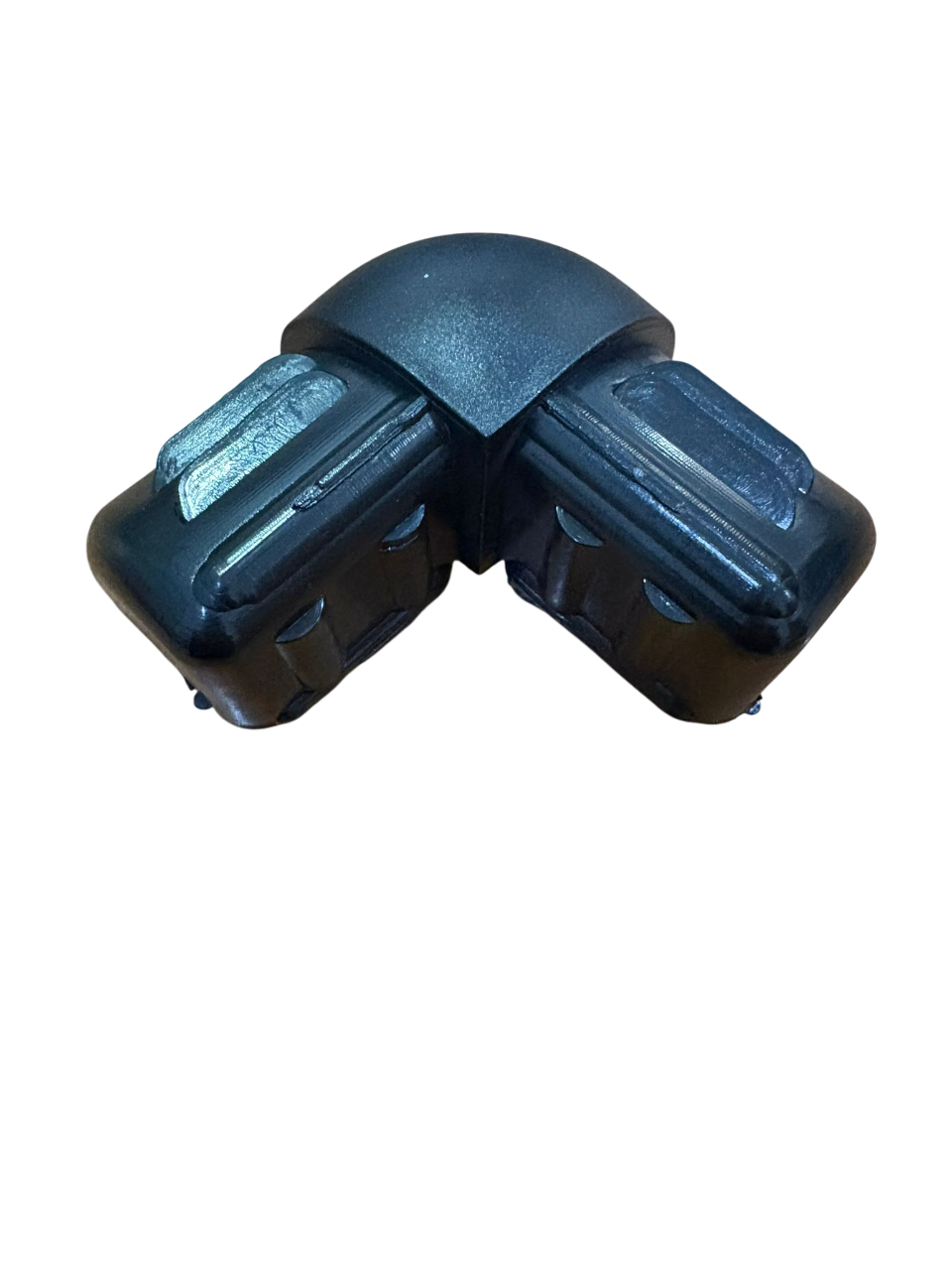 RACCORDO A DUE VIE COLORE NERO RAL 9005