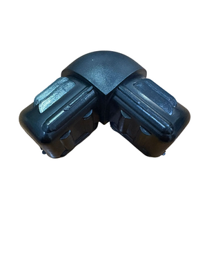 RACCORDO A DUE VIE COLORE NERO RAL 9005