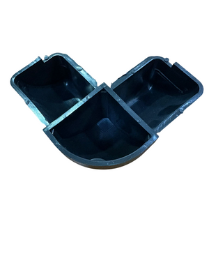 RACCORDO A DUE VIE COLORE NERO RAL 9005