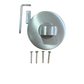 FIMET NOTTOLINO WC "L-O" Q6+Q8 CON ROSETTA LISCIA D.52 X10 COLORE INOX SATINATO