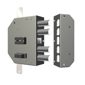 CR SERRATURE Serratura destra/sinistra doppia mappa con scrocco per porte in legno