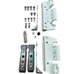 SAVIO KIT CERNIERA PER ANTA AFFIANCATA RIBANTATRE ADATTA A PROFILI CAMERA EUROPEA - COLORE BIANCO RAL 1013
