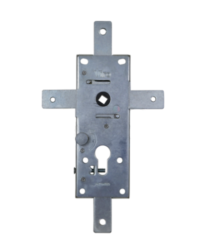 VIRO serratura corazzata per basculanti 4 punti di chiusura interasse 60 mm.