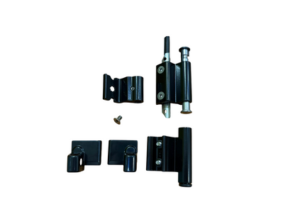 SAVIO KIT CERNIERA AMBIDESTRA PORTATA 110 Kg. IN ALLUMINIO COLORE NERO RAL 9005