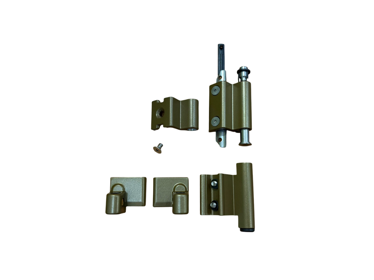 SAVIO KIT CERNIERA AMBIDESTRA PORTATA 110 Kg. IN ALLUMINIO COLORE BRONZO RAL BR5