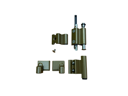 SAVIO KIT CERNIERA AMBIDESTRA PORTATA 110 Kg. IN ALLUMINIO COLORE BRONZO RAL BR5