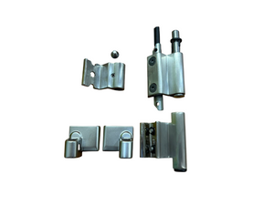 SAVIO KIT CERNIERA AMBIDESTRA PORTATA 110 Kg. IN ALLUMINIO COLORE ARGENTO PVD X