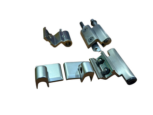 SAVIO KIT CERNIERA AMBIDESTRA PORTATA 110 Kg. IN ALLUMINIO COLORE ARGENTO PVD X