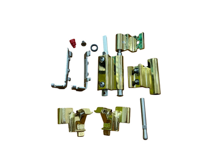 SAVIO KIT CERNIERA AMBIDESTRA PORTATA 70 Kg. PER PROFILI C21 COMPLANARI INTERNI CON DENTE DA 4 mm. COLORE ORO LUCIDO