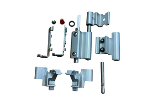 SAVIO KIT CERNIERA AMBIDESTRA PORTATA 70 Kg. - PER PROFILI C21 COMPLANARI INTERNI CON DENTE DA 4 mm. - COLORE ARGENTO SILV