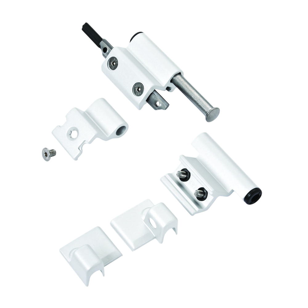 SAVIO KIT CERNIERA AMBIDESTRA PORTATA 110 Kg. IN ALLUMINIO COLORE BIANCO AVORIO RAL 1013