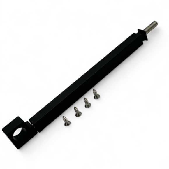 FAPIM CATENACCIO  MODELLO "ATLAS" AD APPOGGIO 250 mm. FINITURA ALLUMINIO ESTRUSO COLORE NERO