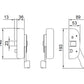 ANTIPANIC MODULO ELETTRICO 1 PUNTO DI CHIUSURA REVERSIBILE - COLORE GRIGIO RAL 9006