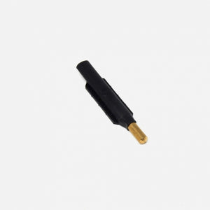 MASTER TERMINALE ASTA MODELLO "SIRIO" CON PERNO CENTRATO PER PROFILI CAMERA EUROPEA - IN NYLON CON PUNTALE IN OTTONE