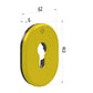 SECUREMME BOCCHETTA 62X82X6 YALE COLORE ORO Completa di supporto plastico PL4302XBK.