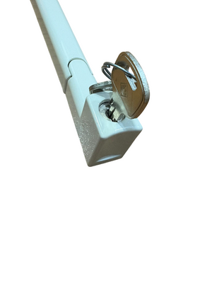 Master Paletto ad appoggio esterno altezza 455 mm con cilindro di sicurezza Colore Avorio RAL R1013