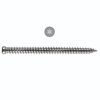 MUNGO VITE DA MURO 7,5x120 mm. T30 CON TESTA CILINDRICA RIBASSATA AUTOSVASANTE