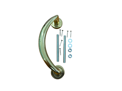 GHIDINI PIETRO BOSCO COMETA MANIGLIONE ZANCATO INTERASSE 180MM. COLORE ORO LUCIDO
