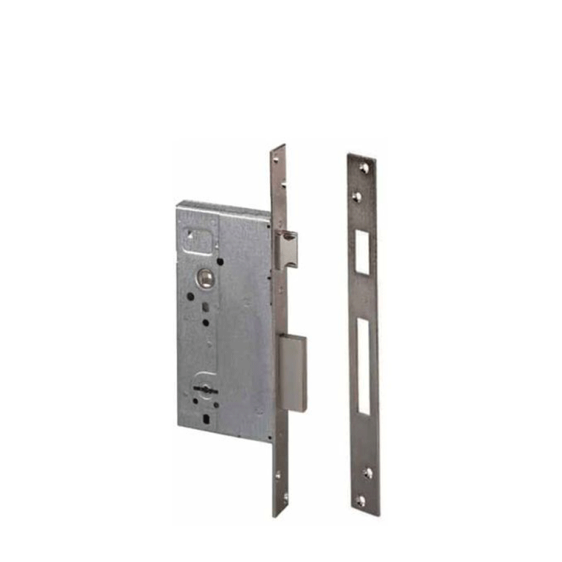 CISA Serratura ad infilare con scrocco e mandata, chiave a doppia mappa. Entrata 45/50/60  mm.