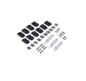 Master Kit chiusura per FASTLOCK SKEIT 60. Riscontri in acciaio inox, camme e viti in acciaio e clip in nylon. Kit per Fast Lock da 600 mm.